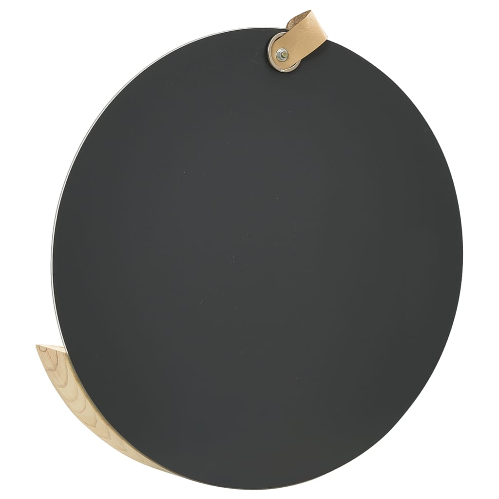 vidaXL Wall Mirror Solid Pinewood 13.8"