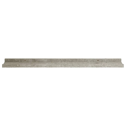 vidaXL Wall Shelves 2 pcs Concrete Gray 31.5"x3.5"x1.2"