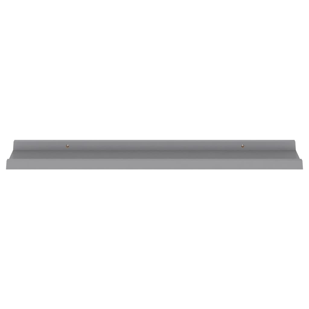 vidaXL Wall Shelves 4 pcs Gray 31.5"x3.5"x1.2"