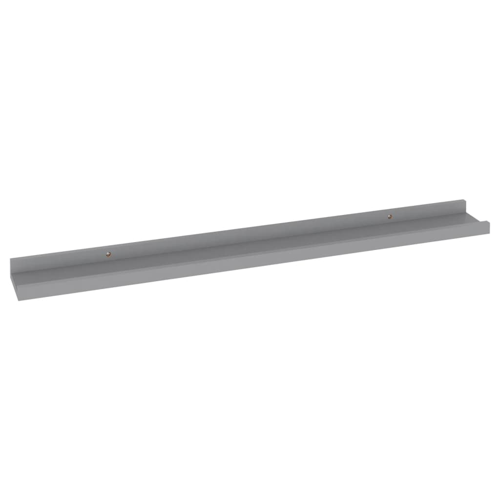 vidaXL Wall Shelves 4 pcs Gray 31.5"x3.5"x1.2"