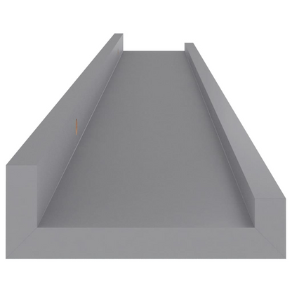 vidaXL Wall Shelves 4 pcs Gray 31.5"x3.5"x1.2"