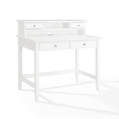 Campbell Desk & Hutch Set White - Desk, Hutch