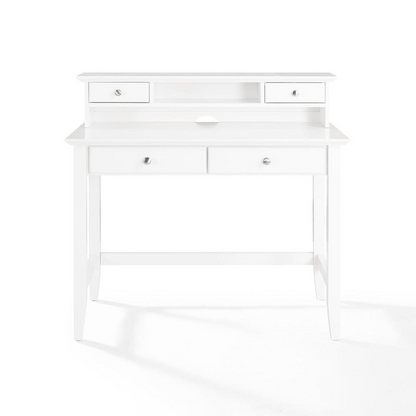 Campbell Desk & Hutch Set White - Desk, Hutch