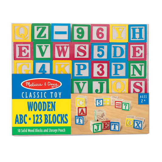 WOODEN ABC/123 BLOCKS