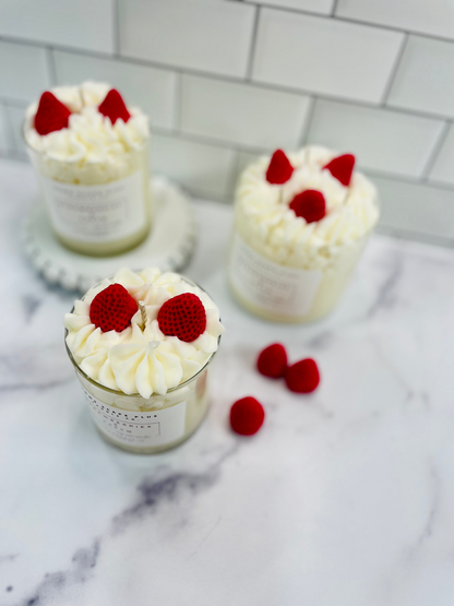 Soy Wax Candle, Strawberries & Cream, 9oz or 18oz