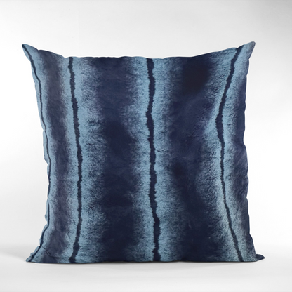 Plutus Blue Fluffy Fields Animal Faux Fur Luxury Throw Pillow