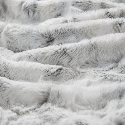 100% Polyester Marble Printed Knitted Long Fur Throw,MP50-4906