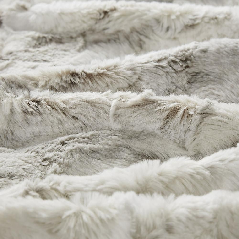 100% Polyester Marble Printed Knitted Long Fur Throw,MP50-4906