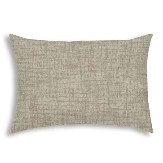 WEAVE Light Taupe Indoor/Outdoor Pillow - Sewn Closure