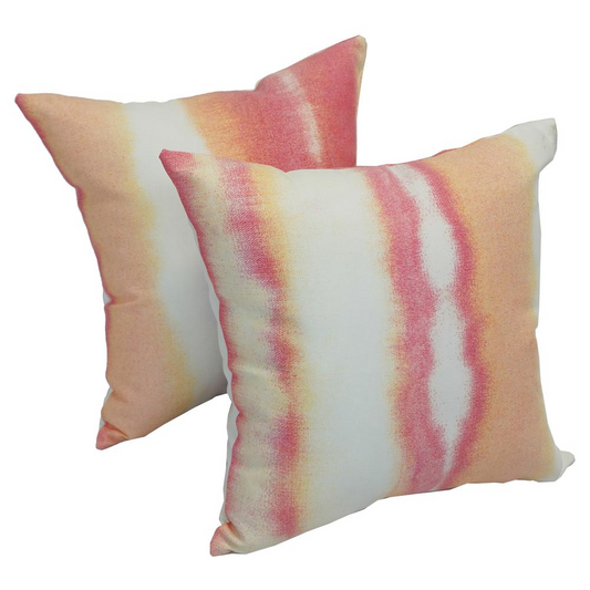 Spun Polyester 17-inch Outdoor Throw Pillows (Set of 2)