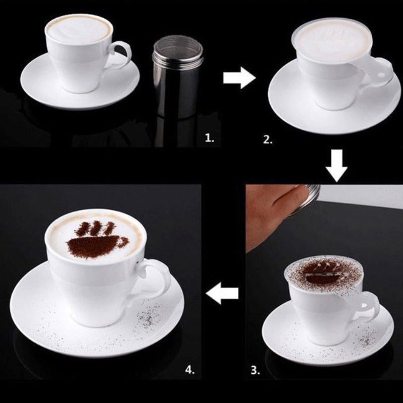 Latte Lover's Coffee Design Topper Tool In 2 Pak