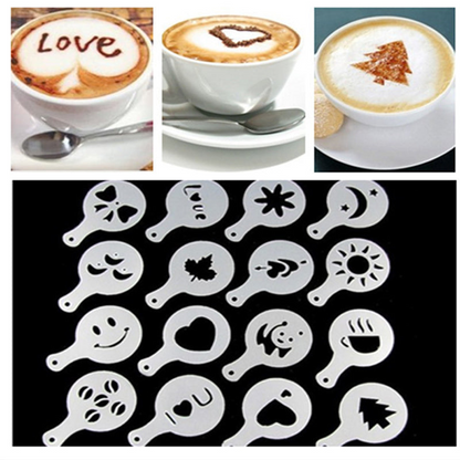 Latte Lover's Coffee Design Topper Tool In 2 Pak