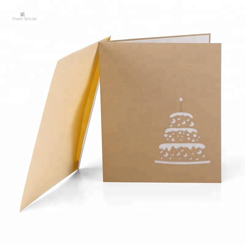 Birthday Cake with Candle 3D Pop Up Greeting Card