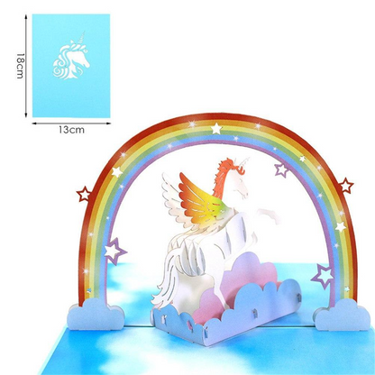 Unicorn Pop Up Greeting Card