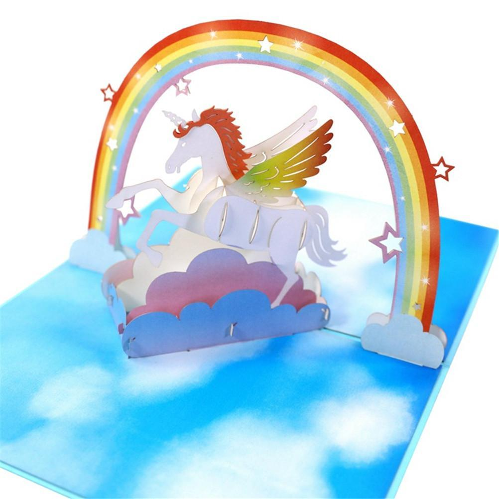 Unicorn Pop Up Greeting Card