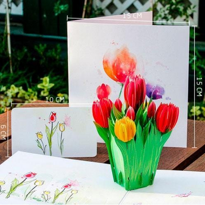 Tulip Pop Up Greeting Card