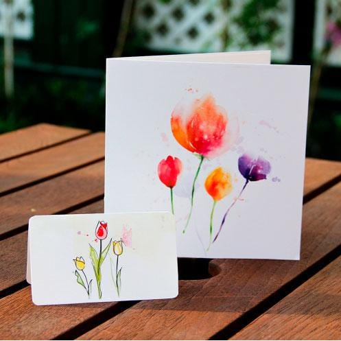 Tulip Pop Up Greeting Card