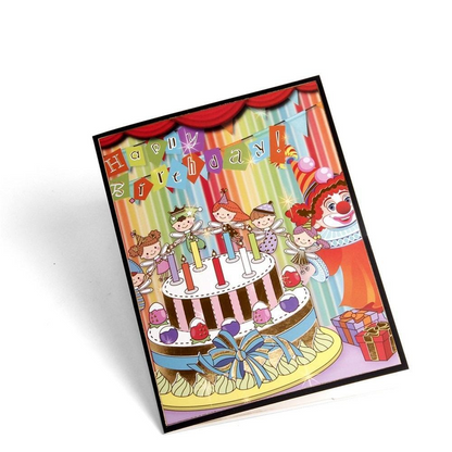 Colorful Cake Candle 3D Pop up Birthday Greeting Card