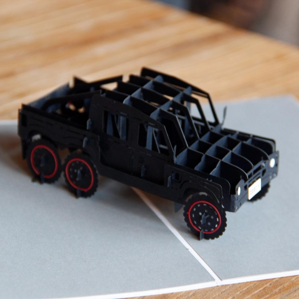 Jeep 3D Pop up Greeting Card