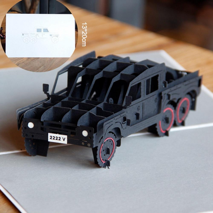 Jeep 3D Pop up Greeting Card