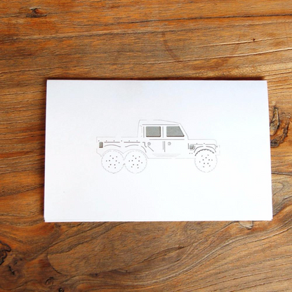 Jeep 3D Pop up Greeting Card