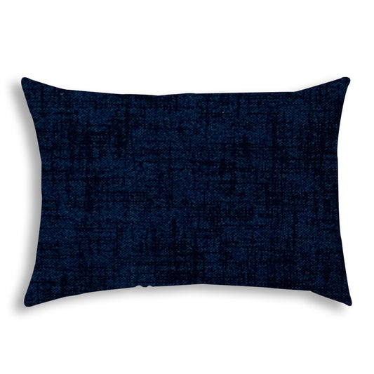 WEAVE Navy Indoor/Outdoor Pillow - Sewn Closure