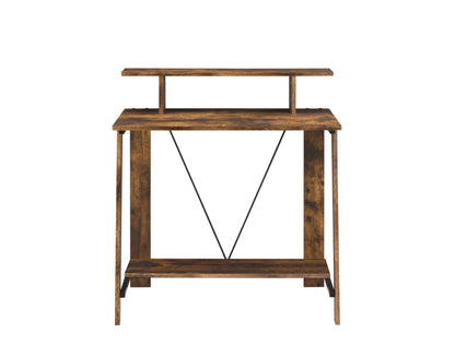 ACME Nypho Writing Desk, Weathered Oak & Black Finish 92730