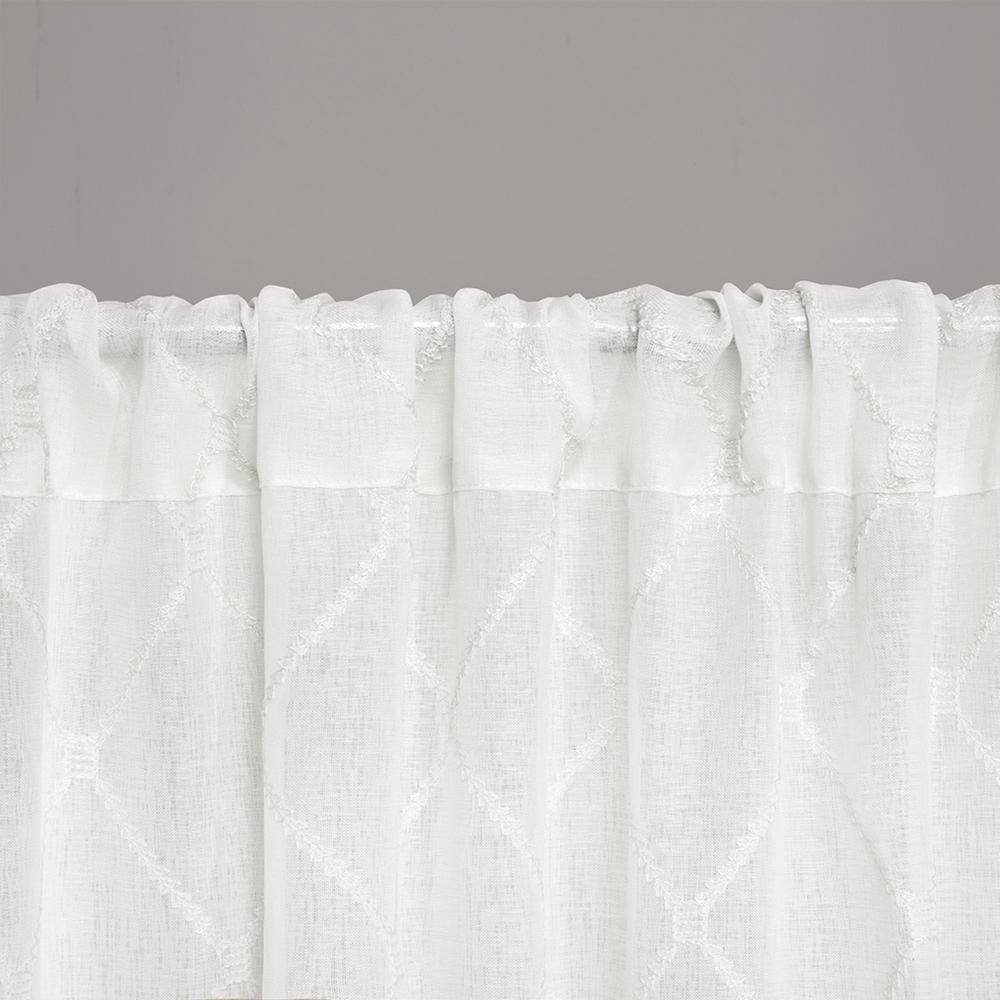 Madison Park's Irina Embroidered Diamond Sheer Window Panel