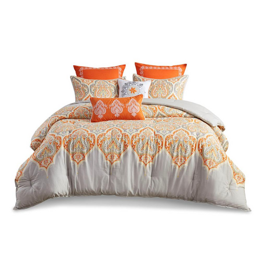 100% Cotton Sateen Printed Comforter 5pcs Set,MP10-1692