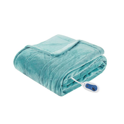 100% Polyester Solid Microlight / Solid Microlight Heated Throw, BR54-1923