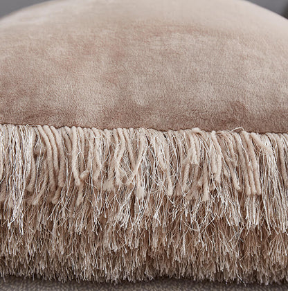 "Decorative" Shaggy Pillow with Lurex (18-in x 18-in)