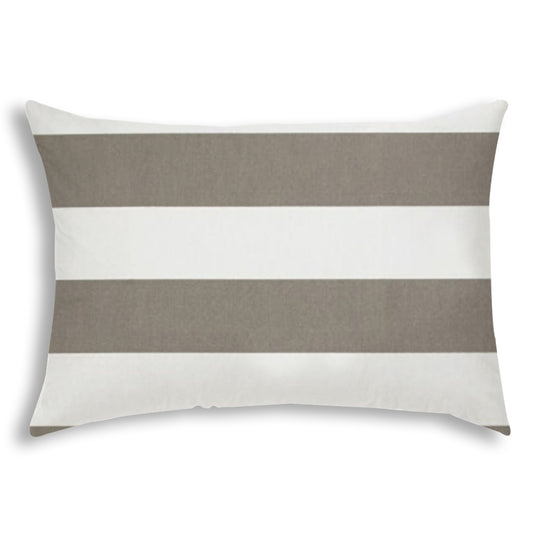 CABANA LARGE Taupe Indoor/Outdoor Pillow - Sewn Closure