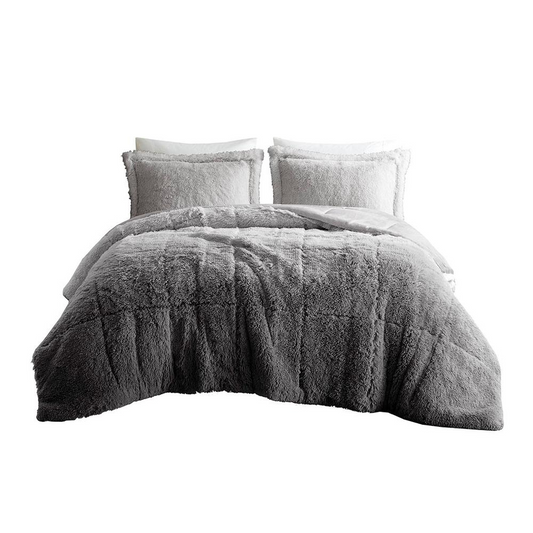 100% Polyester Shaggy Long Fur Comforter Mini Set ID10-2147