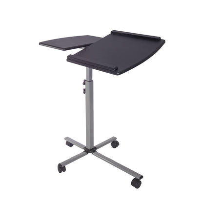 Techni Mobili Rolling Adjustable Laptop Cart, Graphite