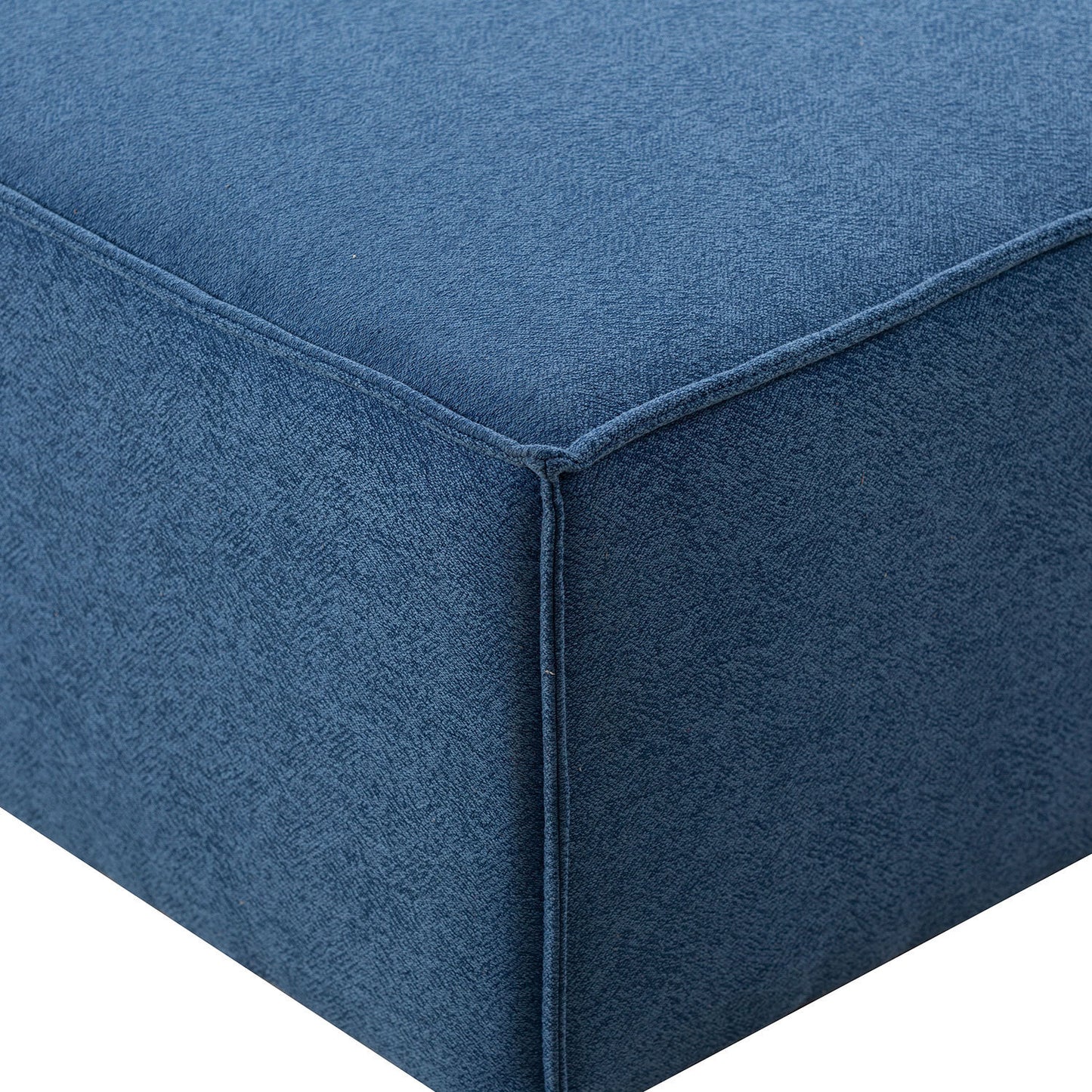 4-Piece Upholstered Sectional Sofa in Blue