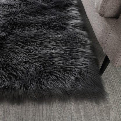 "Cozy Collection" Ultra Soft Fluffy Faux Fur Sheepskin Area Rug