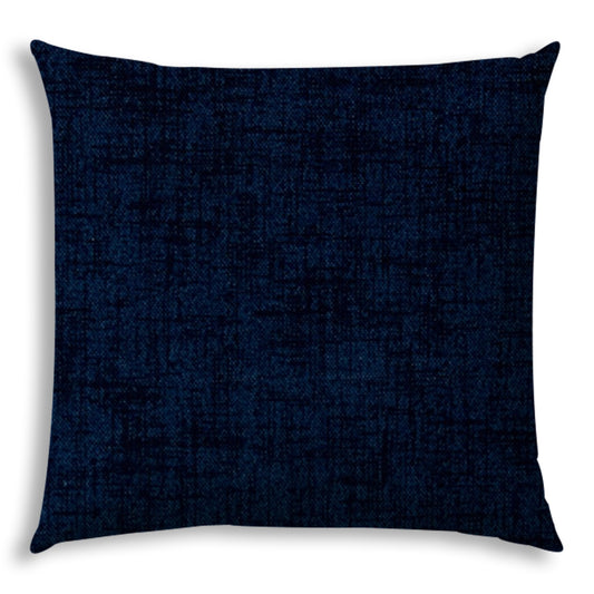 WEAVE Navy Indoor/Outdoor Pillow - Sewn Closure