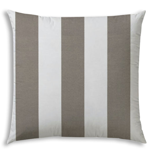 CABANA LARGE Taupe Indoor/Outdoor Pillow - Sewn Closure